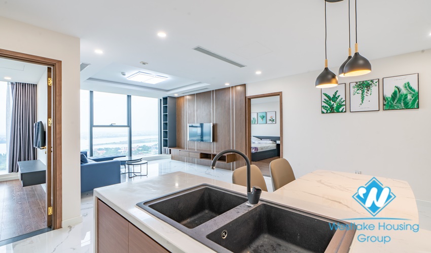 High floor three bedrooms apartment for rent in Sunshine City, Tay Ho
